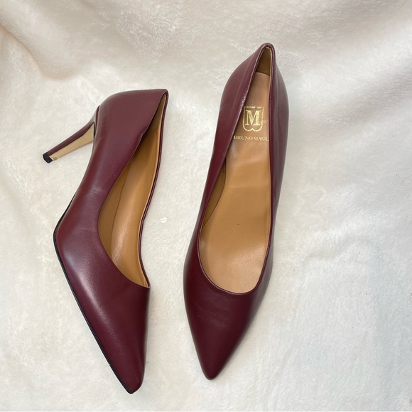 BRUNO MAGLI Telma pump 10 US Nappa Leather Pointed Toe High Heel NWOT B 212 - Picture 10 of 11